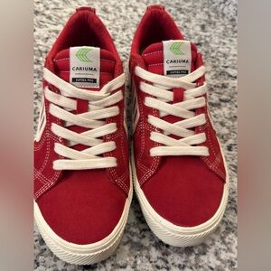 Cariuma Catiba Pro Red and White Sneakers